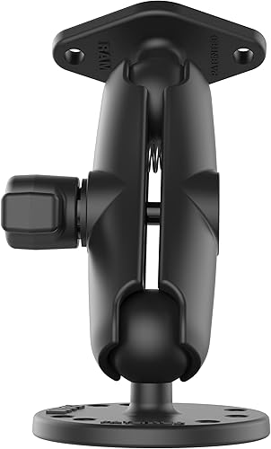 Miniatura 3 de RAM Mounts RAM-B-138U - Soporte de doble bola con placa de diamante con brazo mediano