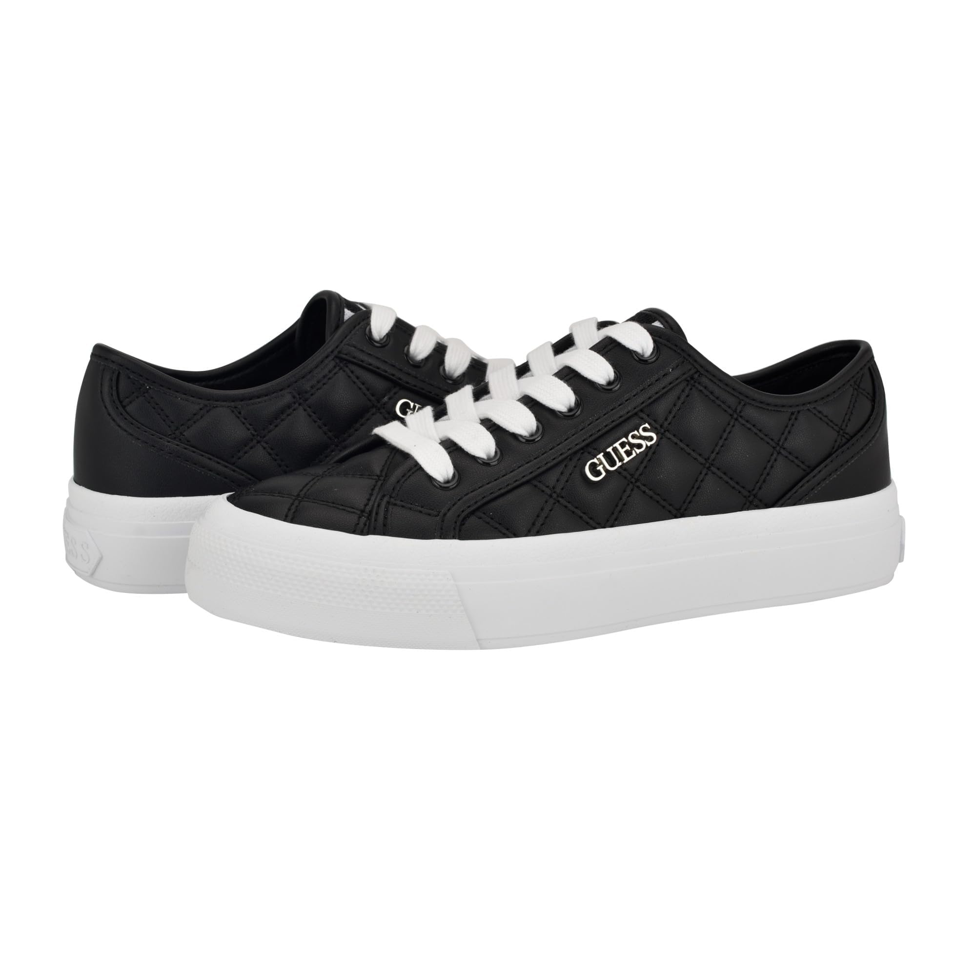 GUESS Women's Jelexa Sneaker, Black, 6 UK