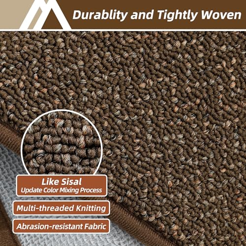 COSY HOMEER Kitchen Rugs Set of 2 Non-Slip Washable Kitchen Floor Mat Brown by COSY HOMEER - Used condition - Image 2