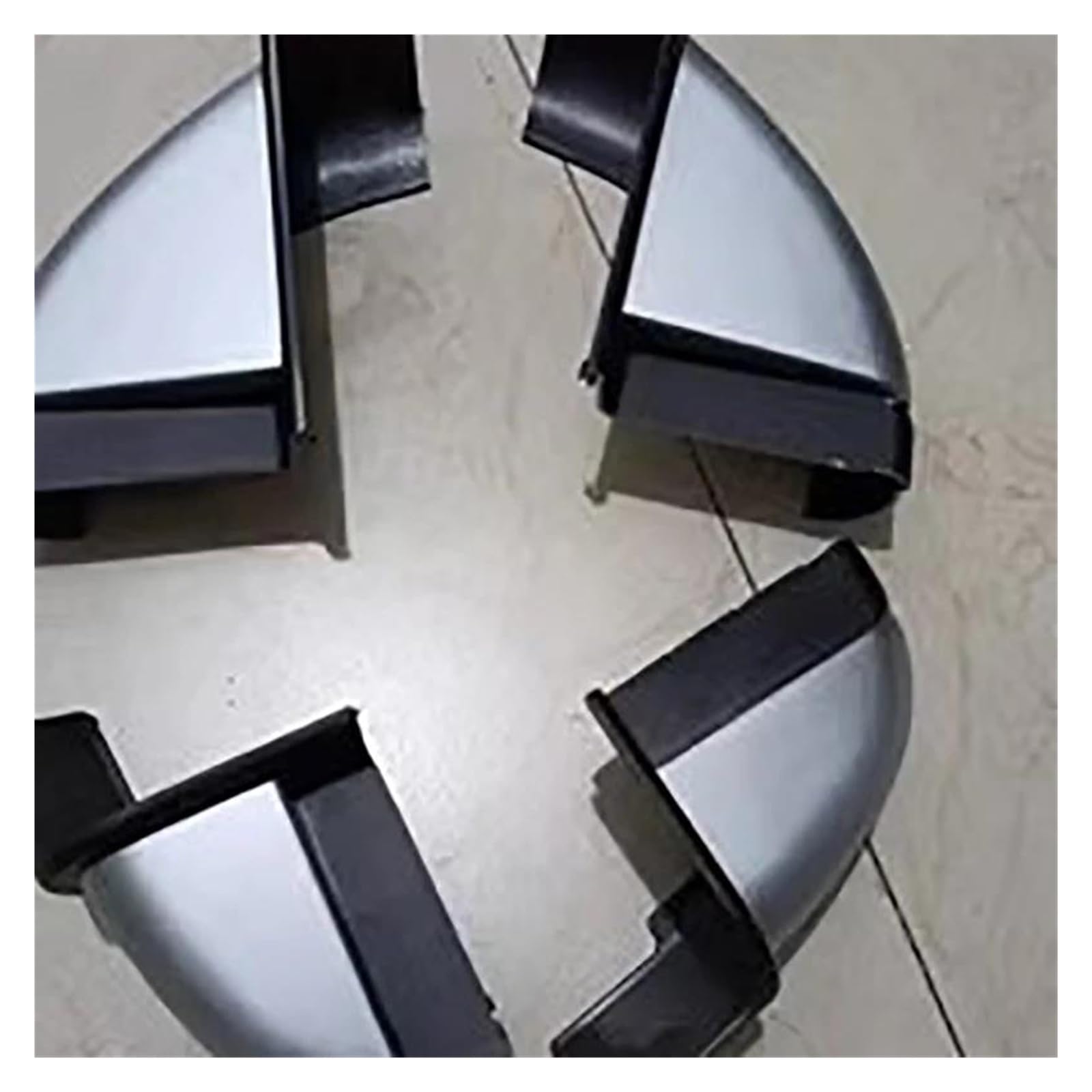 Divisor Tapa Estribo Lateral Coche para Nissan para Navara D23 NP300 2015 2016 2017 2018 Accesorios Modificación Tapón Superior Estribo Faldón Lateral(4PCS Set-Silver)