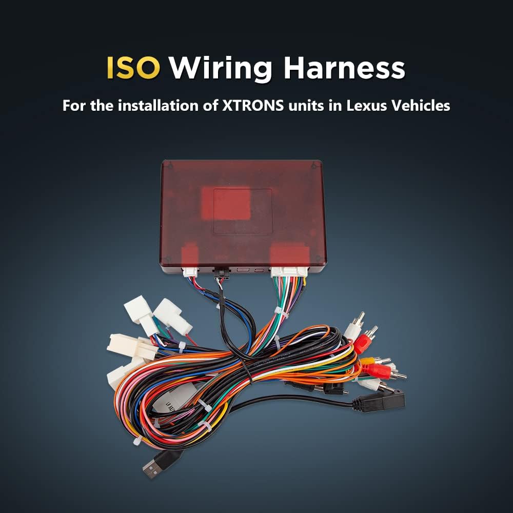 Detailed view of XTRONS ISO Wiring Harness connectors