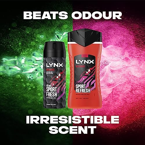LYNX Recharge Duo Deodorant Gift Set Body Wash & Body Spray perfect for his daily routine 2 piece - Image 3