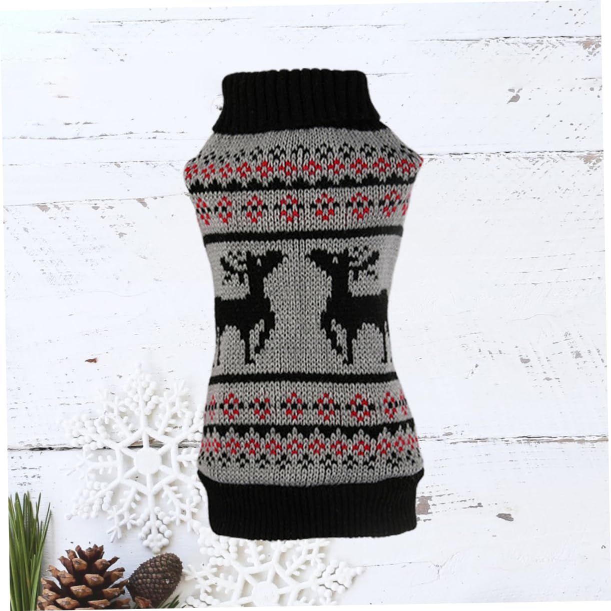 HMJGDHX 2 Pezzi Maglione per Animali Domestici Moda Cane Inverno Caldo Natale Cervo Modello XS Albero di Natale Vestiti per Animali Domestici