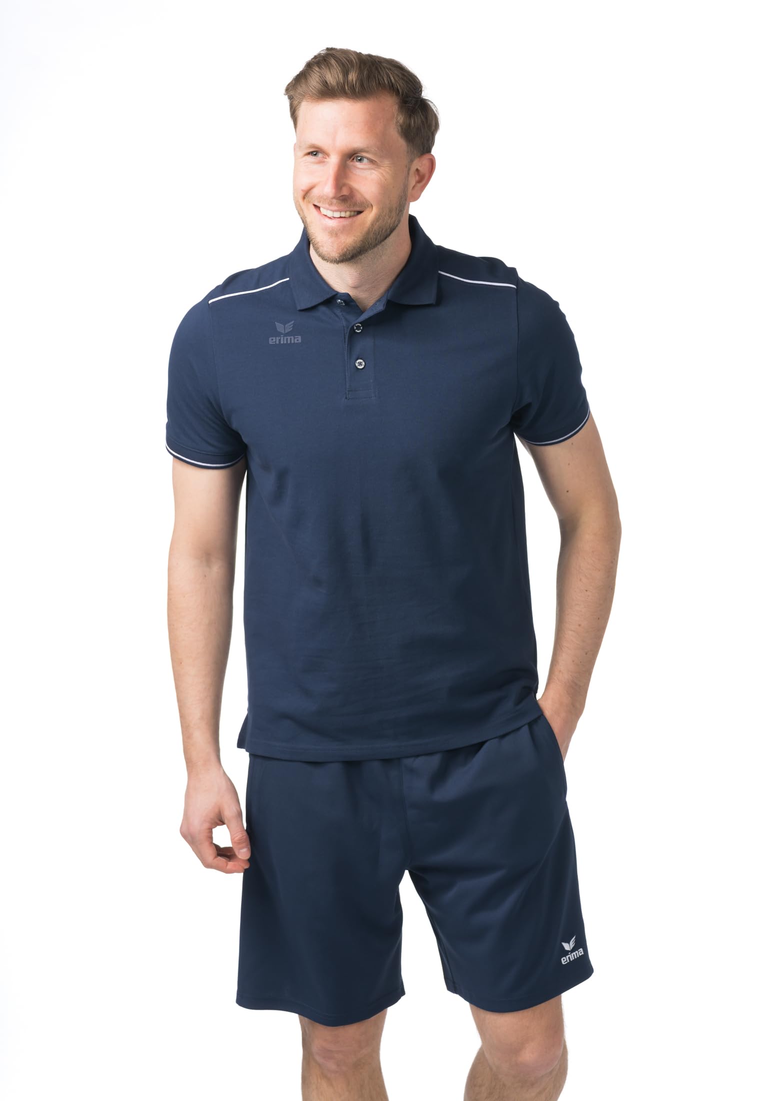 Erima Men's CMPT Poloshirt (2112516) new Navy/White, XL