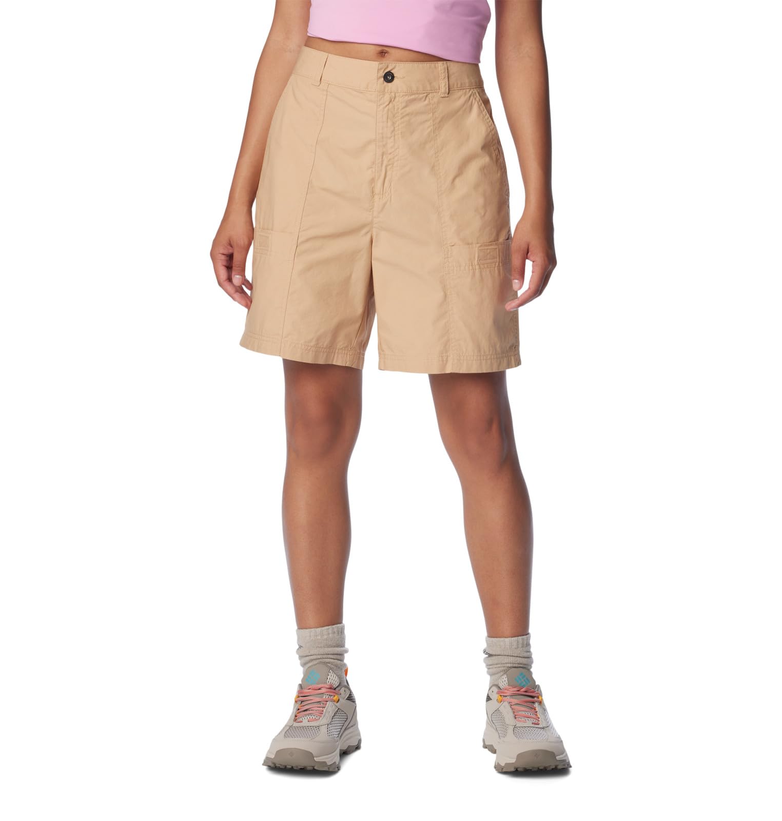 Columbia Women's Holly Hideaway Washed Out Bermuda Short, Canoe, 6