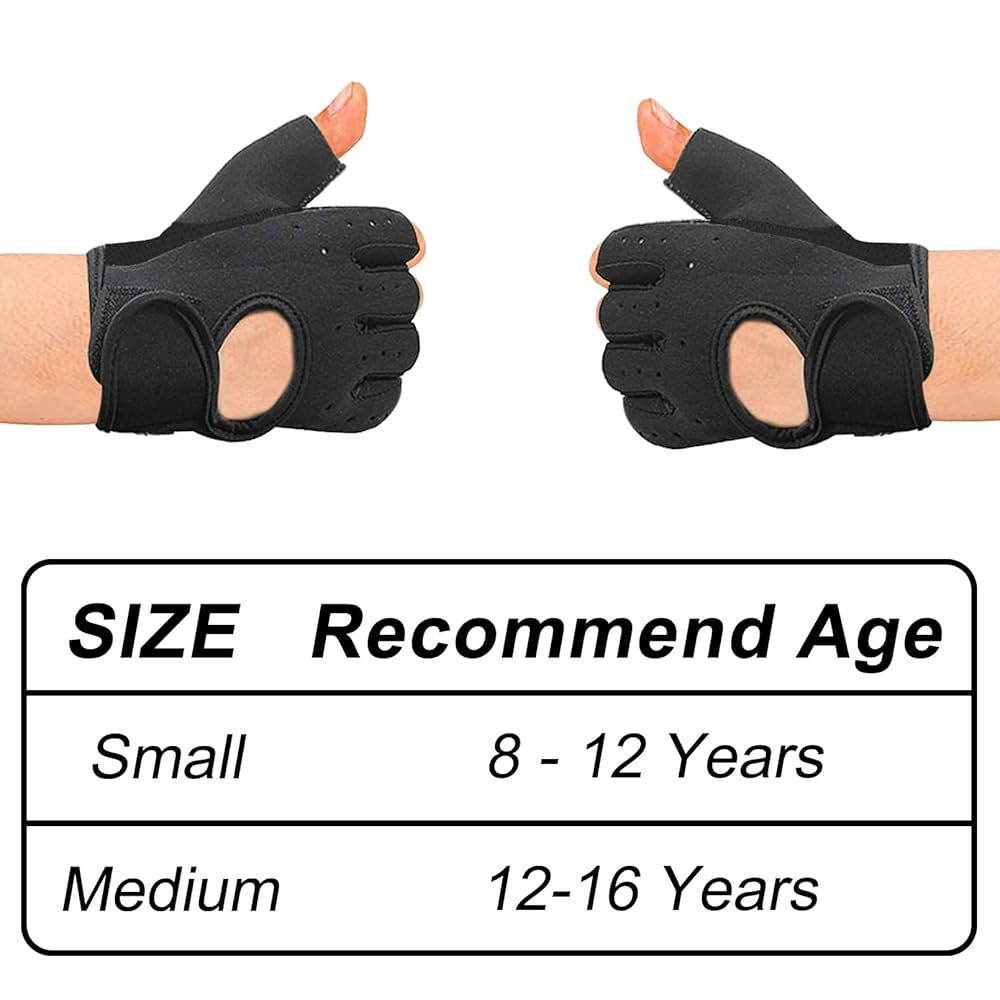 Amazon.com : Luwint Kids Fingerless Workout Gloves - Anti