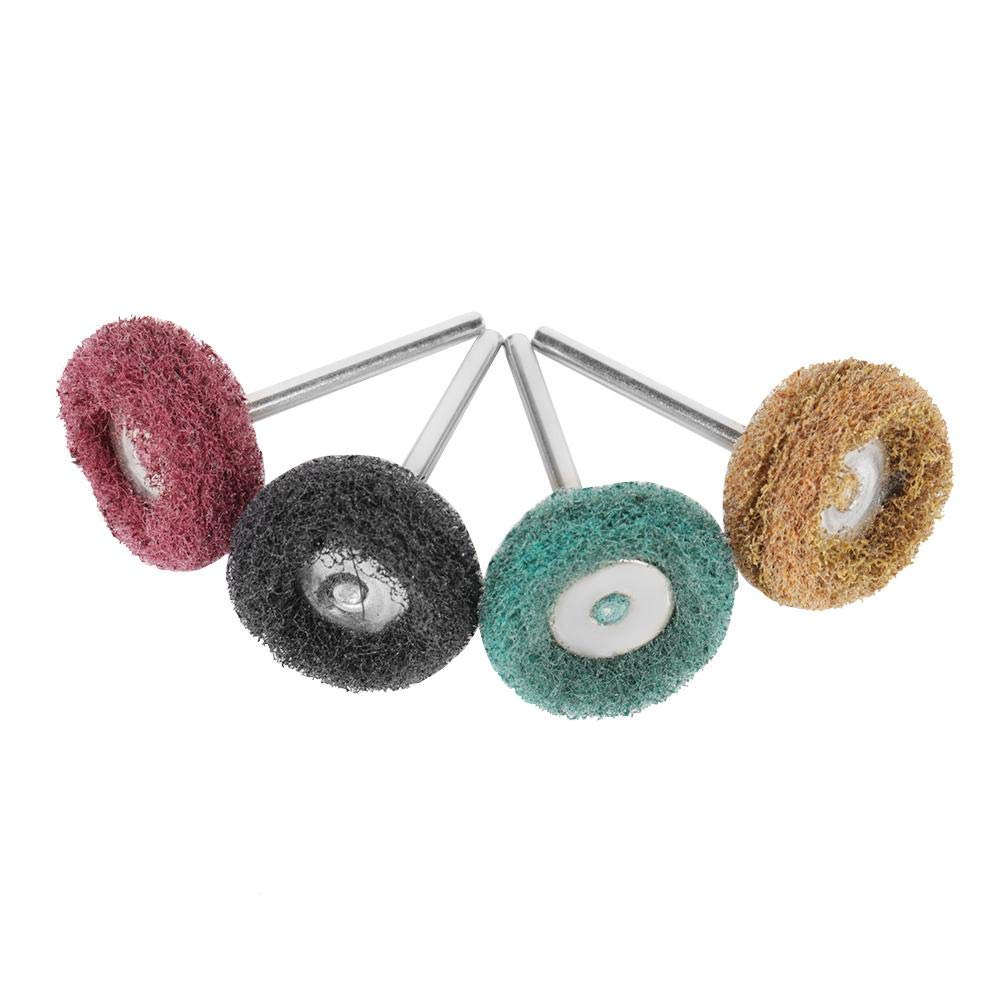 Walfront Default 40Pcs Polishing Sanding Mop Abrasive Polishing Grinding Wheel Buffing Pad Brush 45Mm Shank For Rotary Drill Tool - #40/#80/#120/#240 Grit