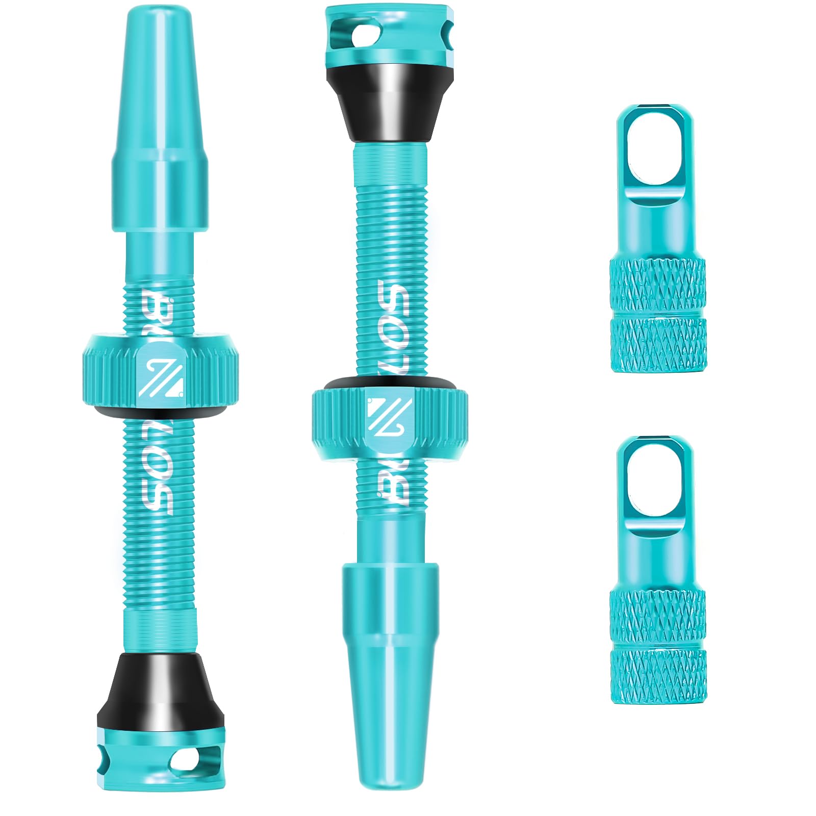 BUCKLOS Tubeless Presta Valve Stem 40/44/55/60/65/80/100 mm, Valve Stem Kit with Valve Core Removal Tool for Road Bike/Mountain Bike/MTB, Fit Most Bicycle Rims, Super Light Durable Aluminum Stem โ image 1