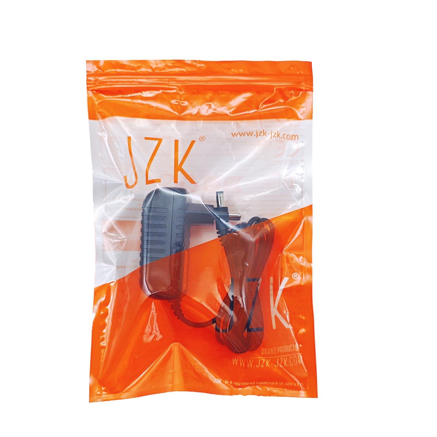 JZK 6V 2A Caricatore con cavo di ricarica, 5.5 mm x 2.5 mm connettore DC compatibile con 5.5 mm x 2.1 mm, adattatore AC, alimentatore di rete 12 W