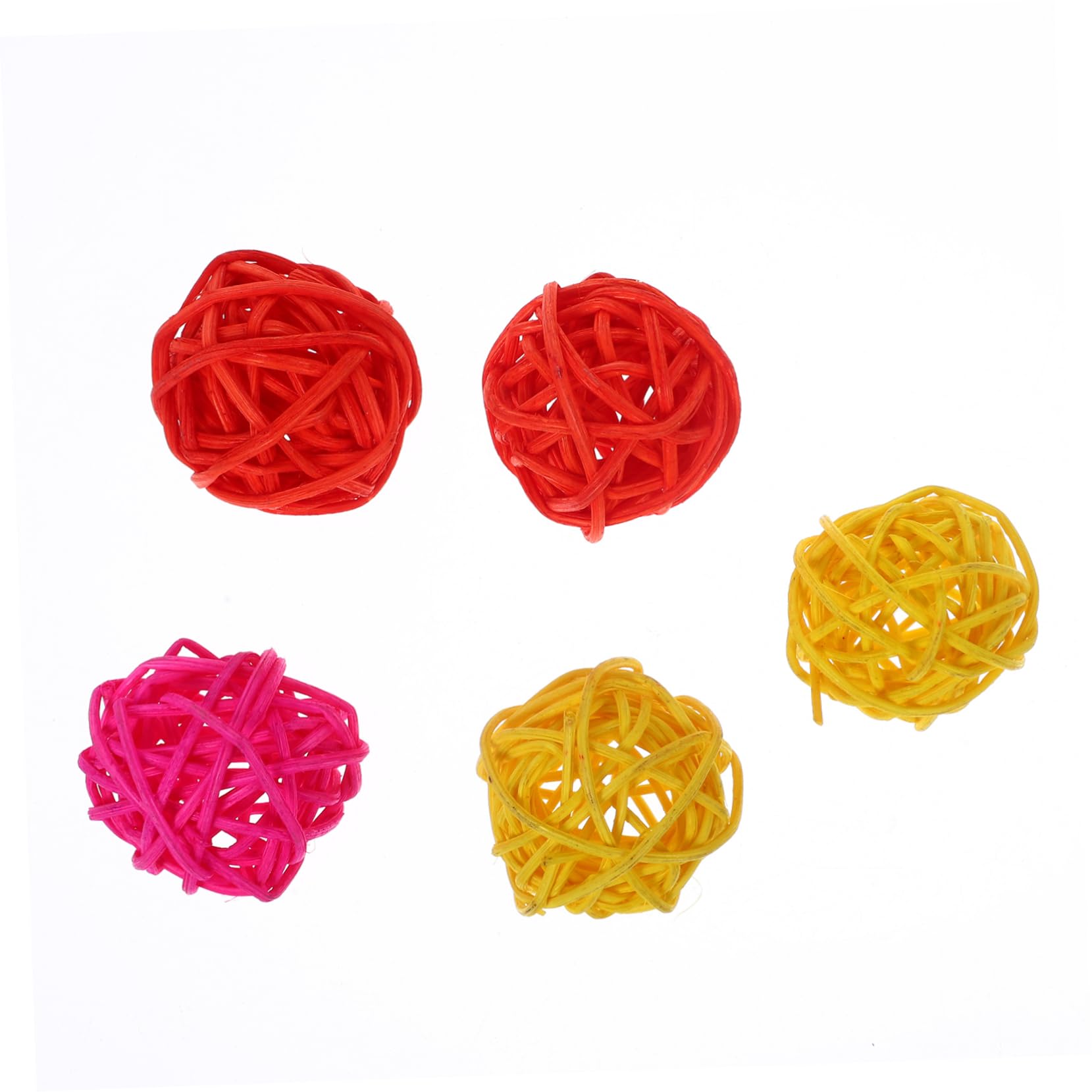 YARNOW 2 Pièces Boule de Recherche de Perroquet Jouets éducatifs mangeoire pour Cage à Oiseaux Jouets de Fruits Jouet écureuil Jouet à mâcher pour Oiseau mangeoire Suspendue pour Oiseaux