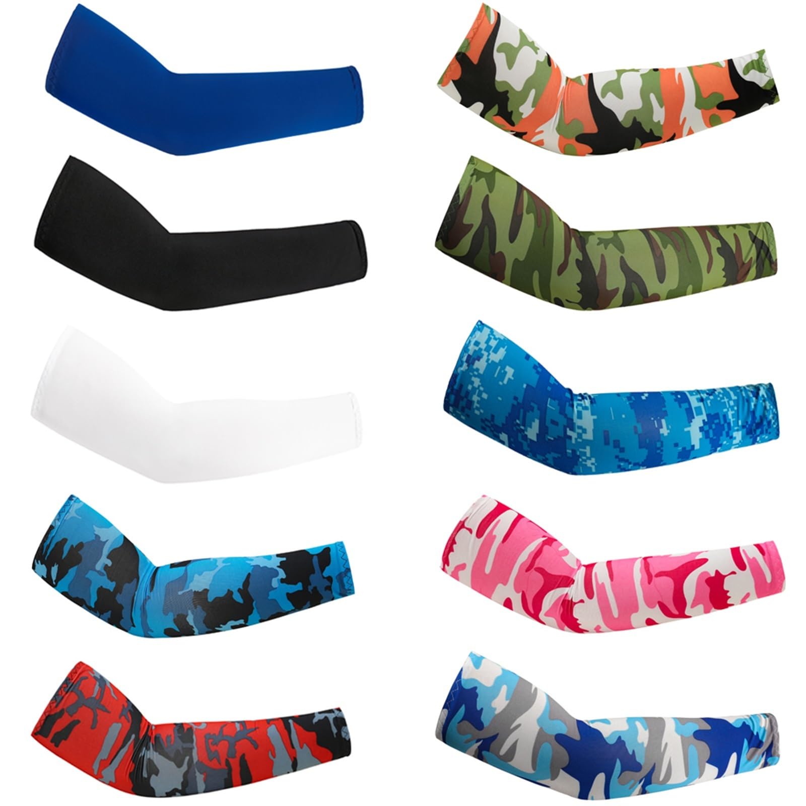 Genérico Manguitos Refrescantes Mangas de brazo refrigeración Unisex for deportes, correr, protección solar UV, exteriores, pesca, manguitos ciclismo for tatuajes ocultos, 2 uds