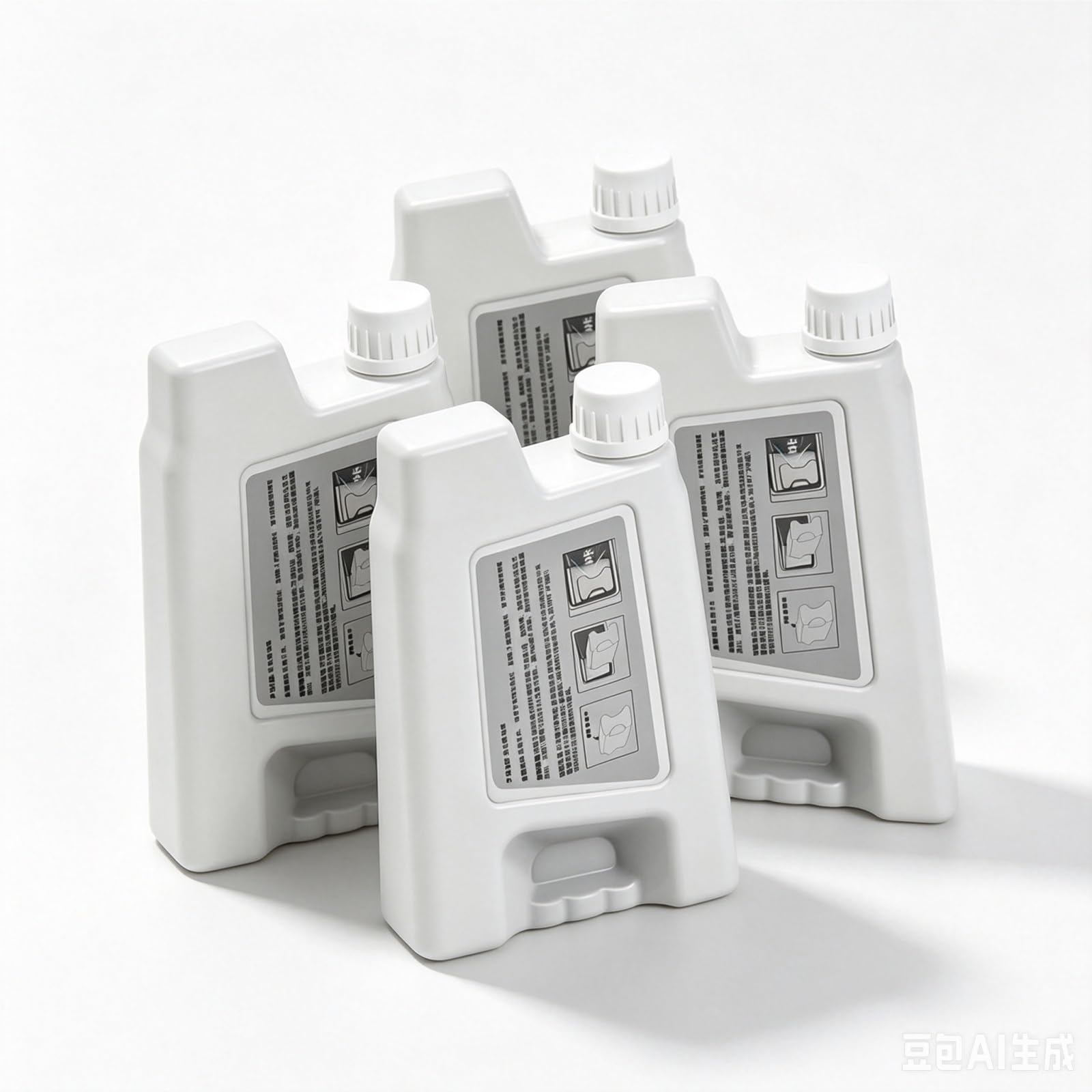 Compatible con la solución de limpieza al vacío del robot DJI ROMO S/A/P | Paquete de 4 recambios de 400 ml for combo de fregona y aspiradora robótica,