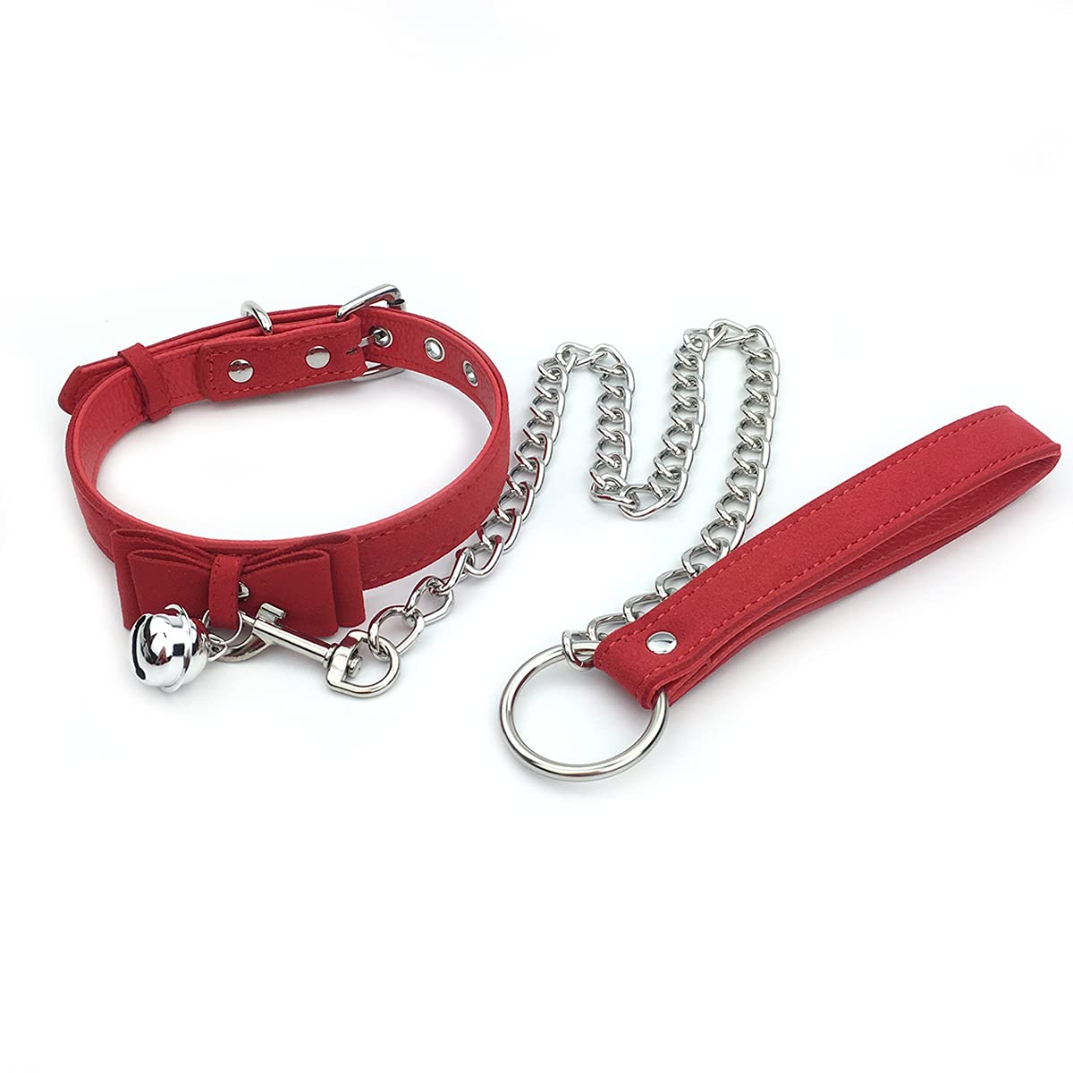 Bell Choker Collar Necklace Lolita Bow Collar Cat Kitty Velvet Necklace - V