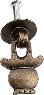 YYDFPIIA Pull Knobs Handles 38 * 23mm Antique Bronze Lantern Shape Zinc Alloy Vintage Door Box Cupboard Drawer Cabinet Furniture Hardware