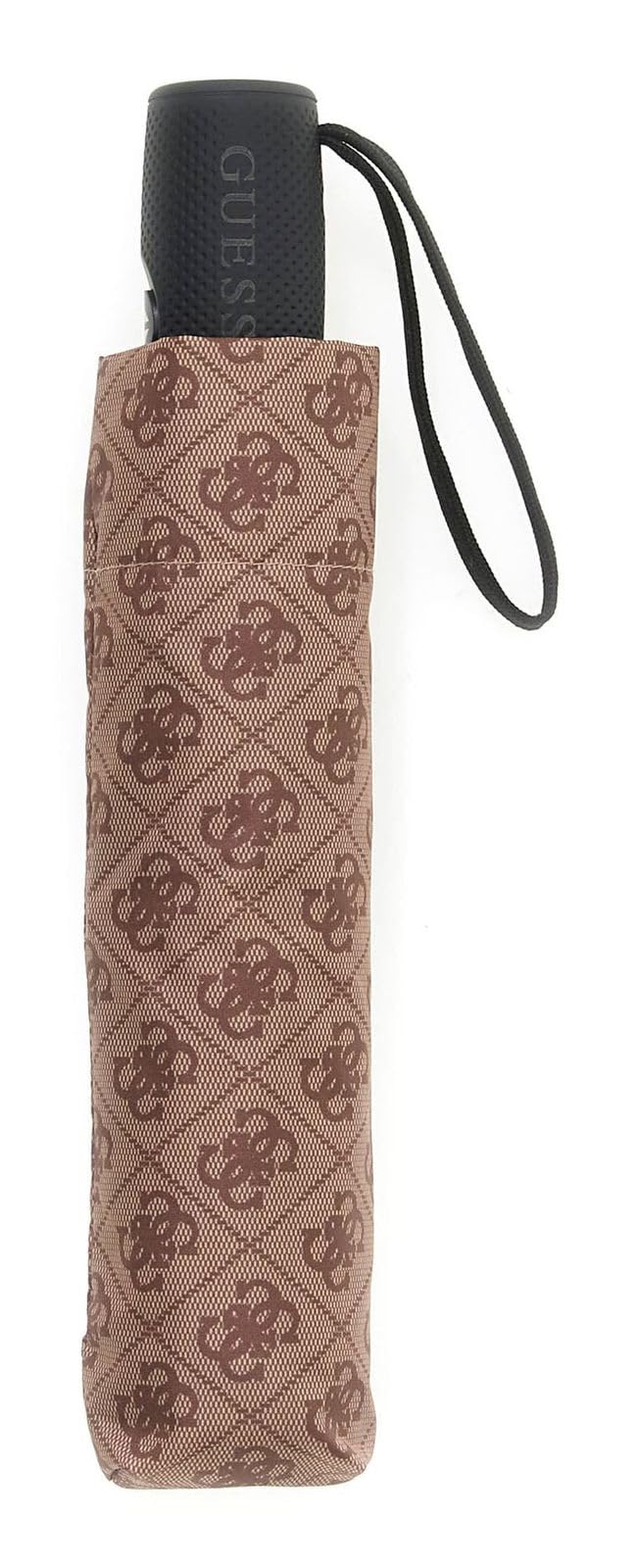 GUESS ombrello Regular Umbrella Coffee Logo marrone