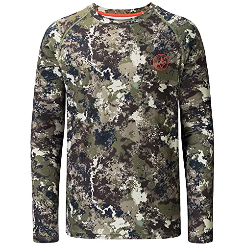 BASSDASH Men's Hunting Sun Shirt UPF 50 Lightweight Camo Performance Long Sleeve Stretch Fishing Hiking Tactical Tees3