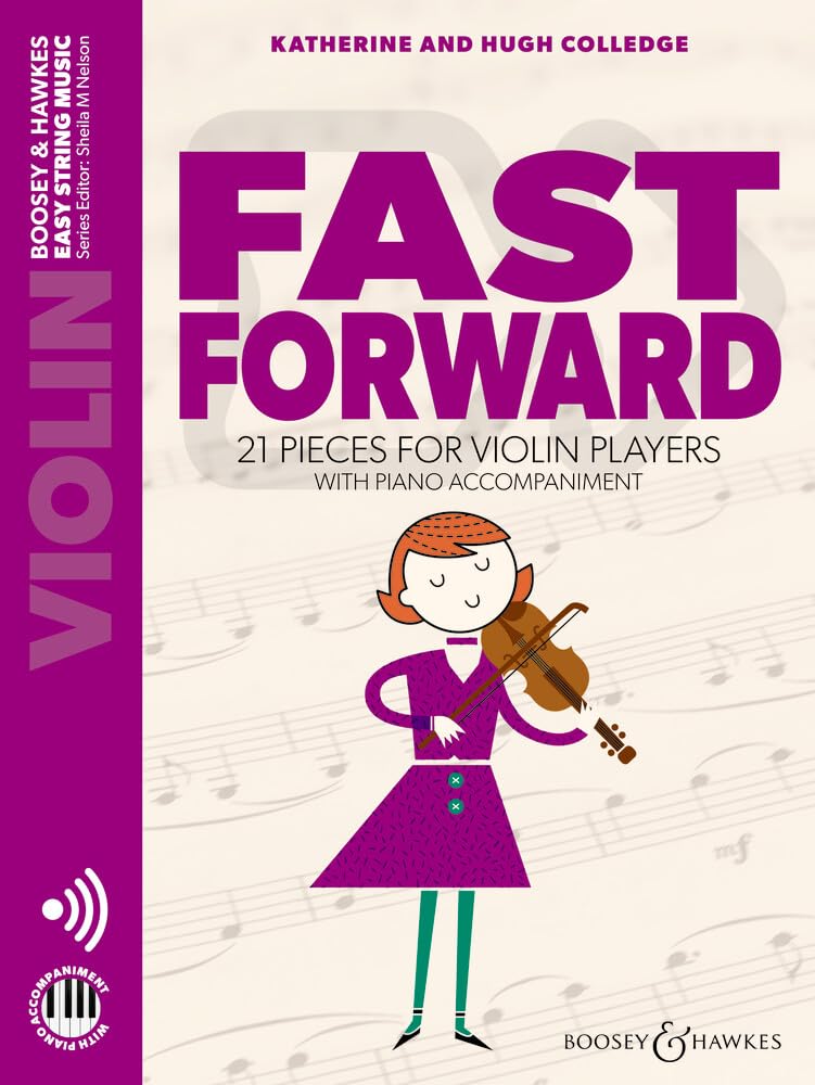 Fast Forward - 21 pieces for violin players with piano accompaniment - Violin Sheet music with Audio Download - Easy String Music Series - BH 13544