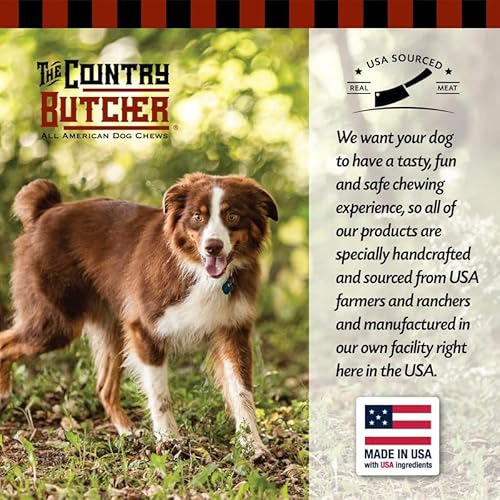 The Country Butcher Filled Cow Hooves, Soft To Aggressive Chewers, Small, Medium, And Large Breed Dog Treat, Natural, Tough, Stuffed Chew Toy, Made In The Usa, Peanut Butter thumb #6