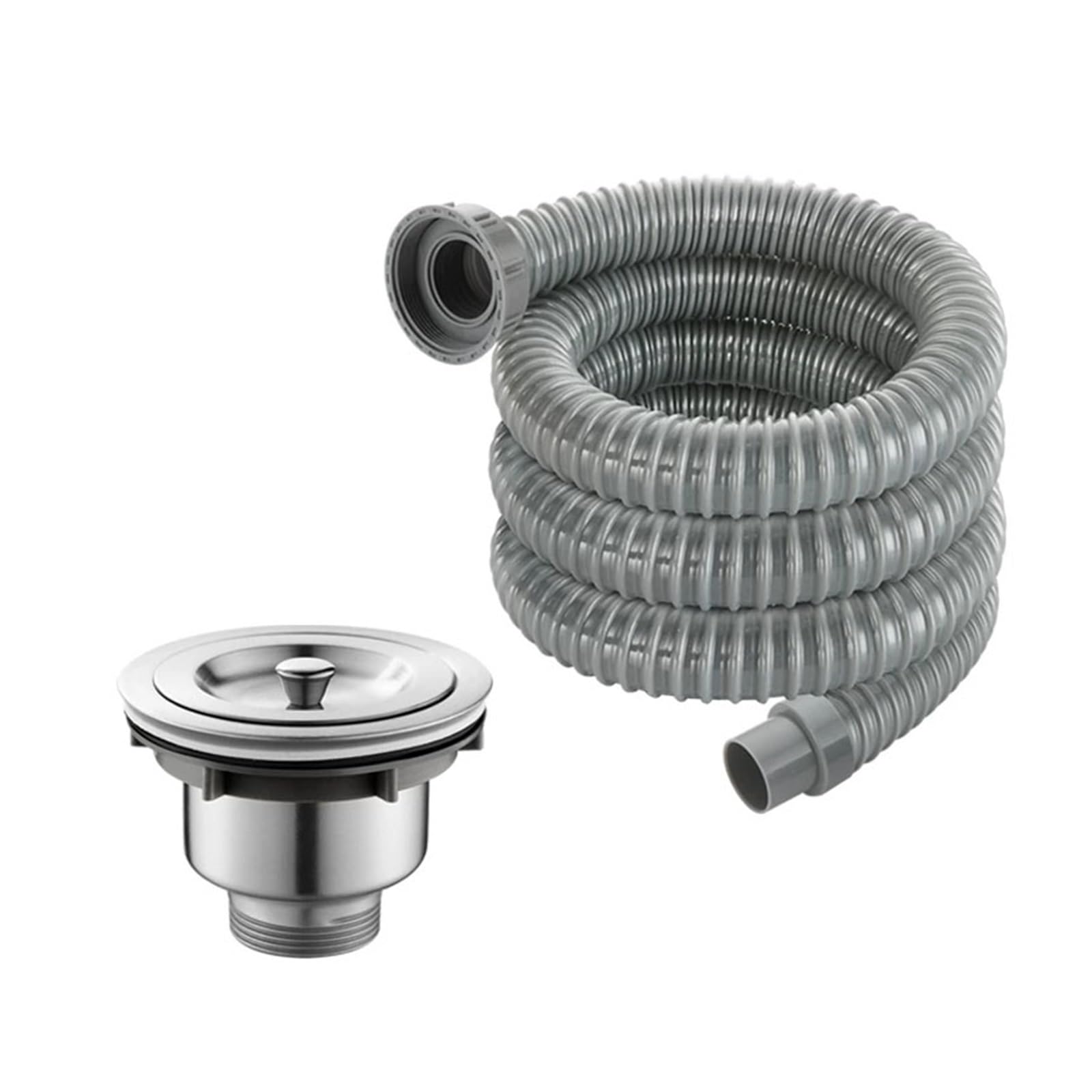 AnSafe Manguera de Drenaje, Durable Libre para doblarse Cocina Grifo Accesorios Hundir Desodorante y a Prueba de Insectos. Tubo de Entrada de Salida (tamaño : 200cm)