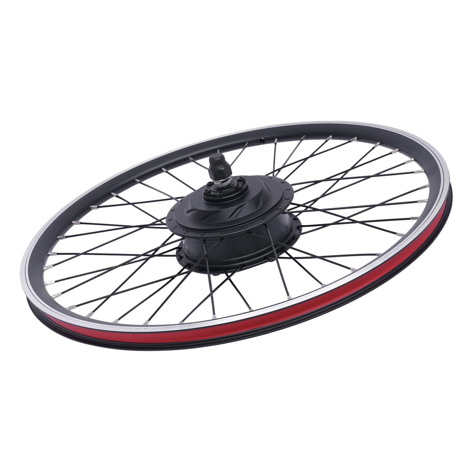 Kit de conversion de vélo électrique 27,5", 36 V, 500 W, roue avant avec écran LCD, capteur d'assistance à pédale PAS, kit moteur de vélo avec contrôleur et levier de frein, moteur