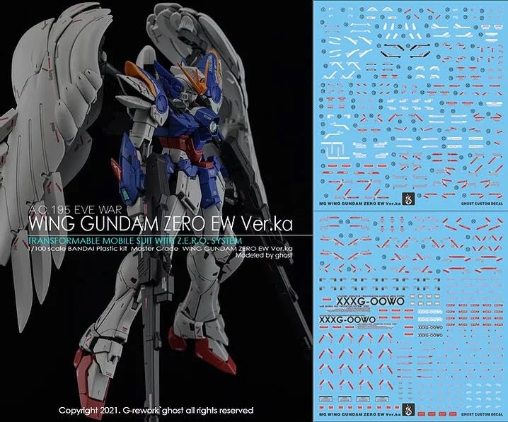 Amazon | ［MG 1：100］ウイングゼロEW Ver.Ka用 水転写式デカール