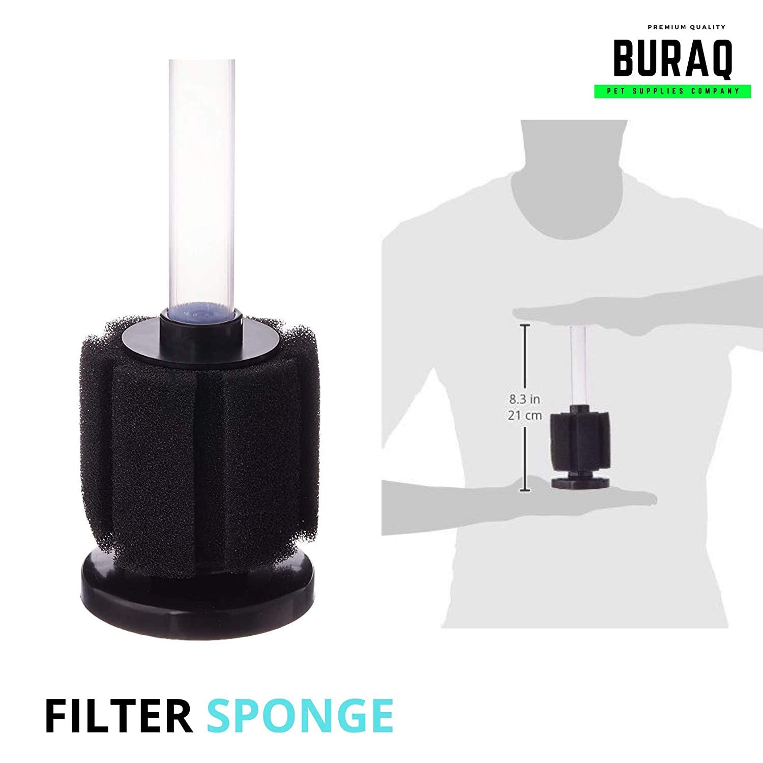 Buraq Aquarium Hobby ST Beginner Kit Set For Aquarium Includes Oxygen Air Pump Motor | Sponge Filter | Begginer | Advance | Pro | Complete 2