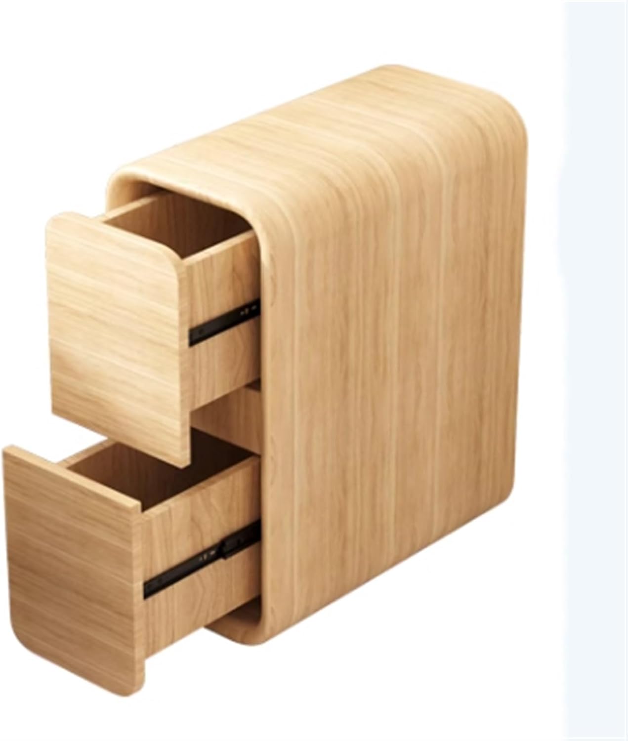 な ナイトスタンド 超狭い木製ナイトスタンドモダンなミニマリスト寝室小