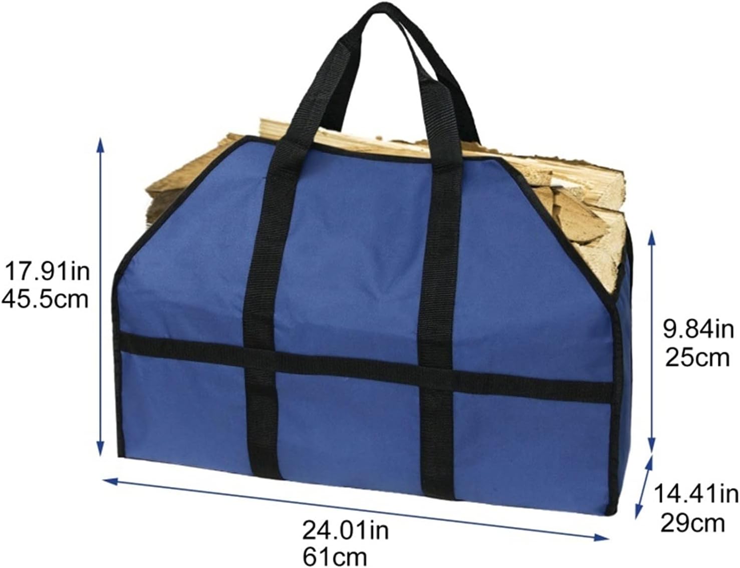 Log Carrier for Firewood Canvas Firewood Carrier Canvas Bag Indoor Fireplace Firewood Totes Garden Carry Bag Outdoor Tote Camping Carry Bag Firewood Holder (Color : Brass)