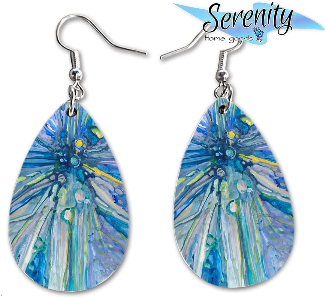 Maureen Claffy Artist Collection | Angel Gabriel Teardrop Dangle Earrings Set | Cute Girls Womens Jewelry Earings | Holiday Gifts | Summer Decorations Girlfriend Wife Adorable Fashion Accessories - Image 4