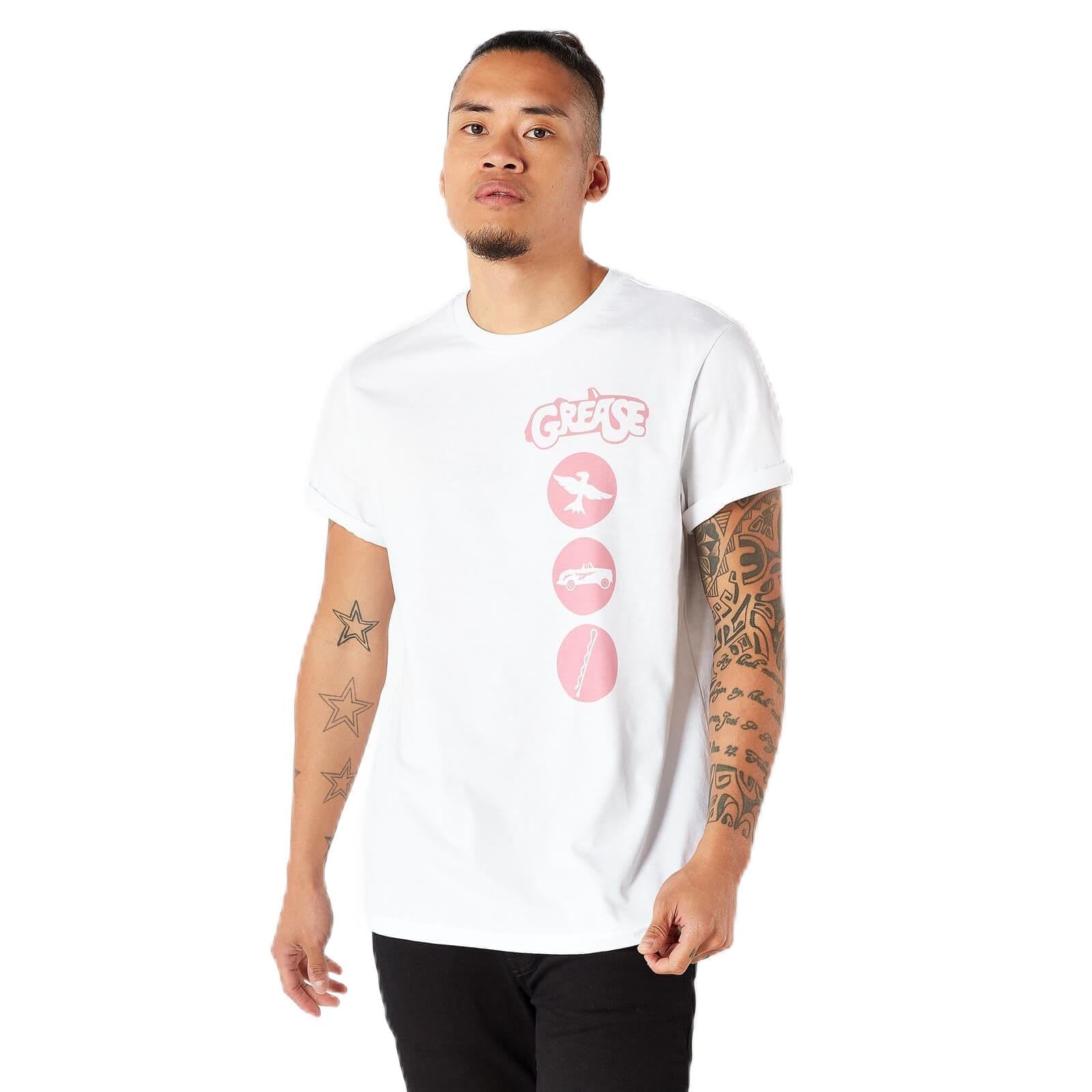 Zavvi Unisex Multi Official Grease Adults T-Shirt - White - M