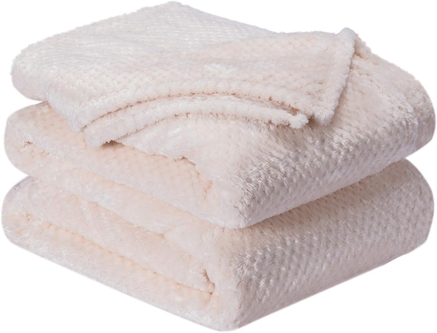 Fuzzy Throw Blanket, Plush Fleece Blankets for Adults