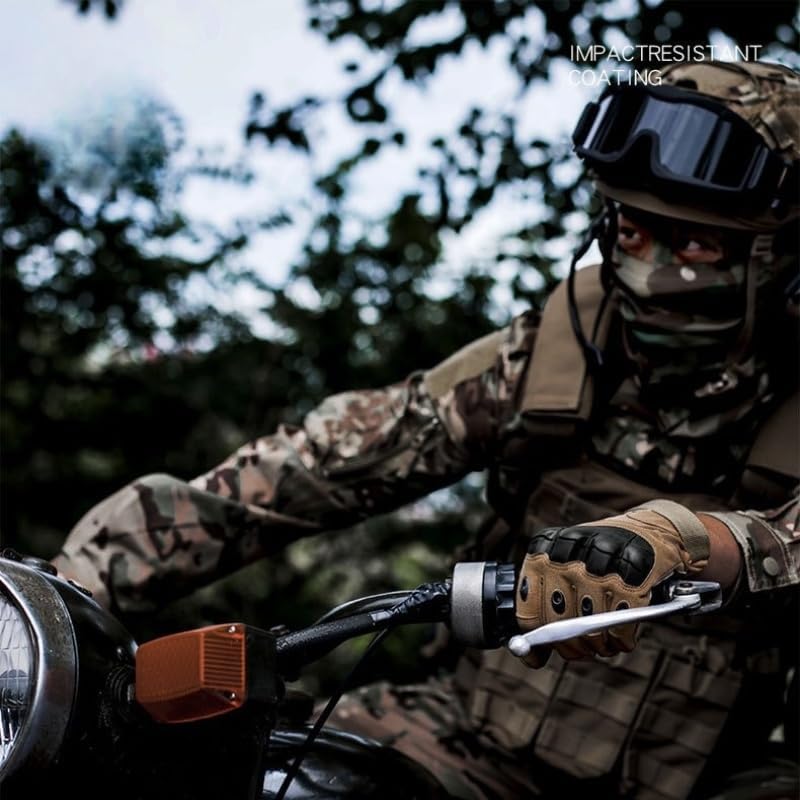 1 Pair Tactical Gloves for Men, Touchscreen Motorcycle Gloves for Sports Motorcycle Cycling Tactical Airsoft Paintball Hunting Hiking Camping Climbing