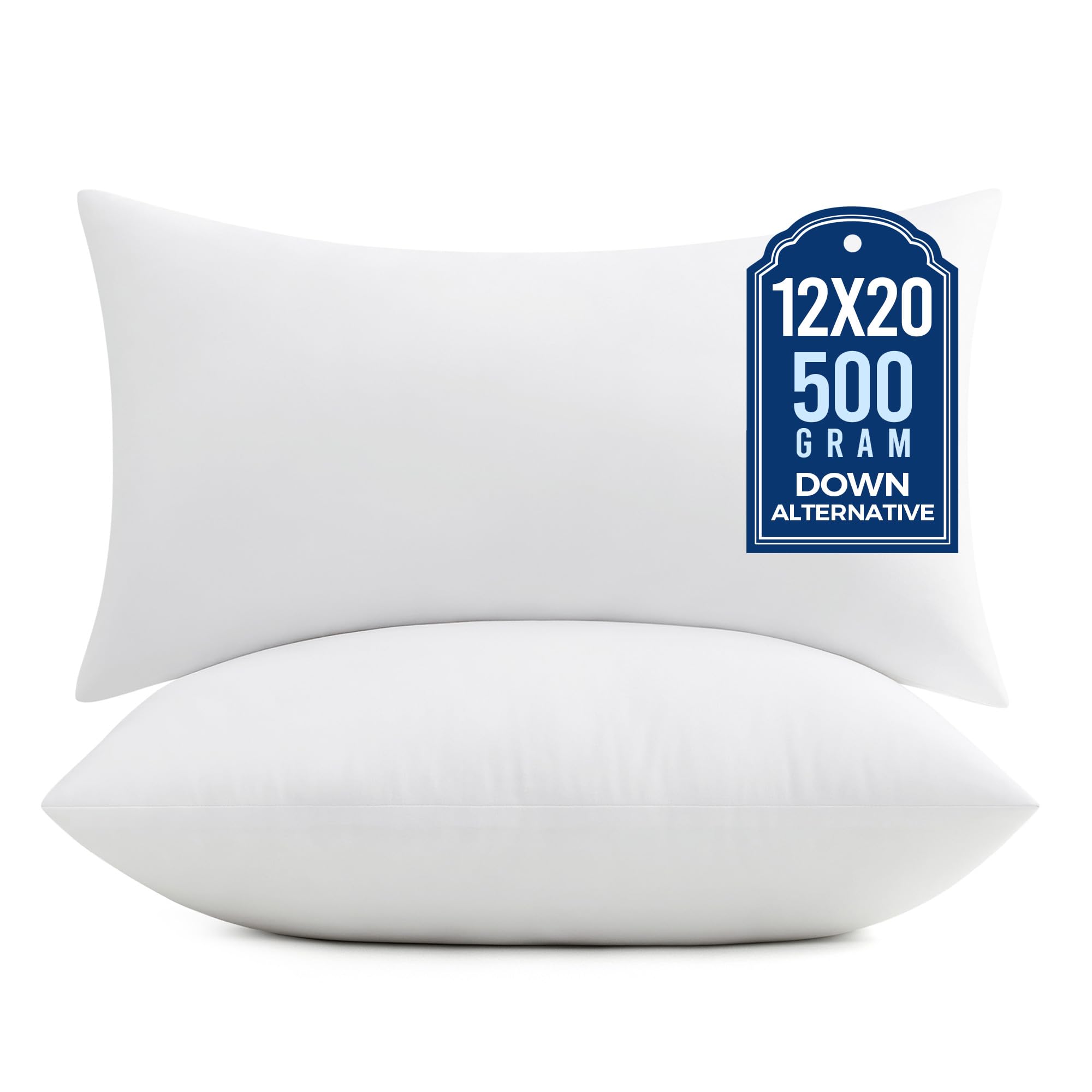 puredown 12x20 pillow inserts 2 pack