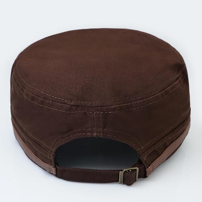 Gorra Militar Cadete Unisex Color Marrón miniatura 5