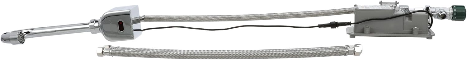 Intelli-Flo EZ Electronic Wall Mount Faucet 6-1/2" Gooseneck Spout with Thermostatic Mixing Valve and 1.5 gpm Laminar Flow