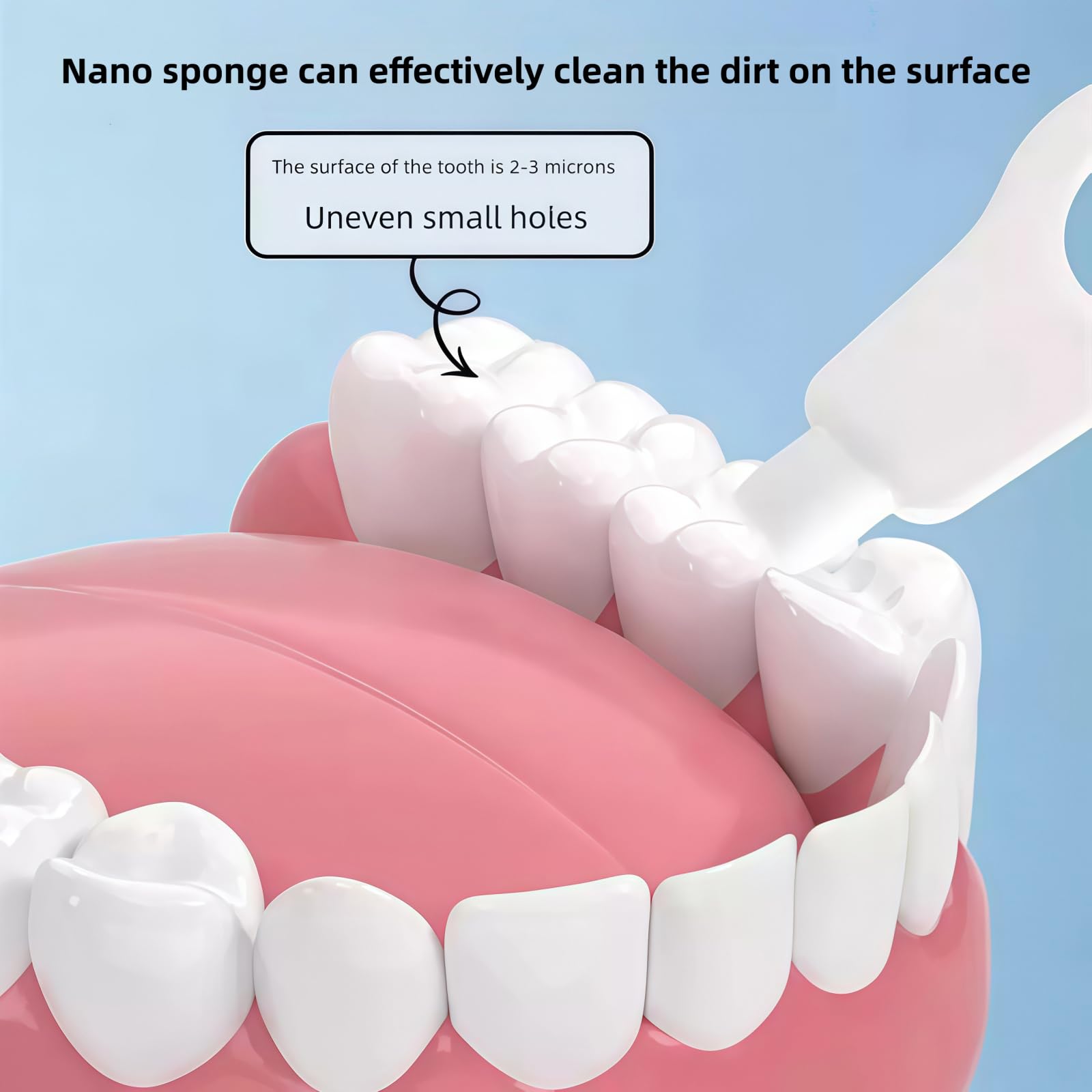 Limpiador De Dientes De Esponja, Cepillo De Dientes Nano, para Limpiar Los Dientes, Eliminar Tartar, Manchas Y Manchas Negras, para El Cuidado Oral Diario para Bebés, Niños, Adultos (30 Piezas)