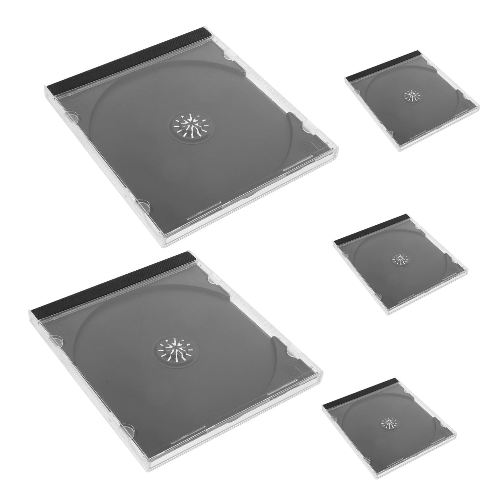 Cabilock 20piezas Cd Storage Cases Reusable Cd Holders Disc Boxes Para Dvd y Transparente y Resistente Para Organización y Protección De Discos