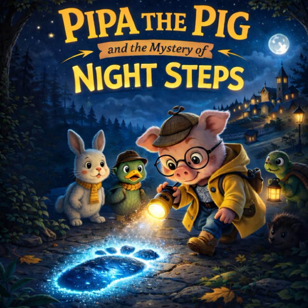 Pipa the Pig and the Mystery of the Night Steps: A Forest Detective Adventure for Kids (The Pipa the Pig Mysteries)