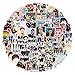 One Direction - Adesivi per PC portatile (100 pezzi), regalo per bambini, ragazzi e adulti, per bottiglie d'acqua, adesivi in vinile per bicicletta, scrapbooking, skateboard, auto moto