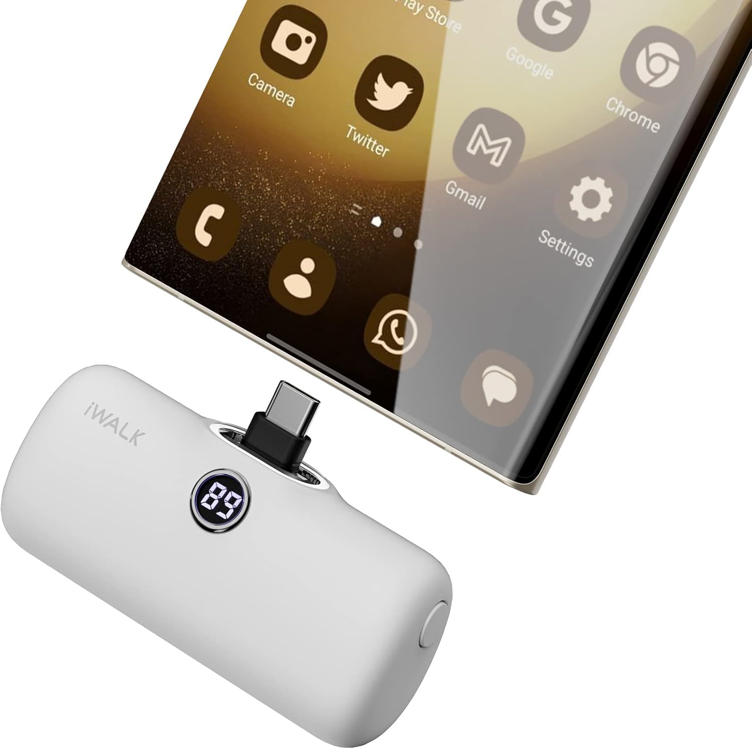 iWALK Small Portable Charger, 4800mAh 18W PD Fast Charging Power Bank with Built-in USB-C Connector, External Mini Battery Pack for Samsung Galaxy Z Flip, S24/S23, Android, iPhone 15/Pro/Max iWALK Small Portable Charger, 4800mAh 18W PD Fast Charging Power Bank with Built-in USB-C Connector, External Mini Battery Pack for Samsung Galaxy Z Flip, S24/S23, Android, iPhone 15/Pro/Max