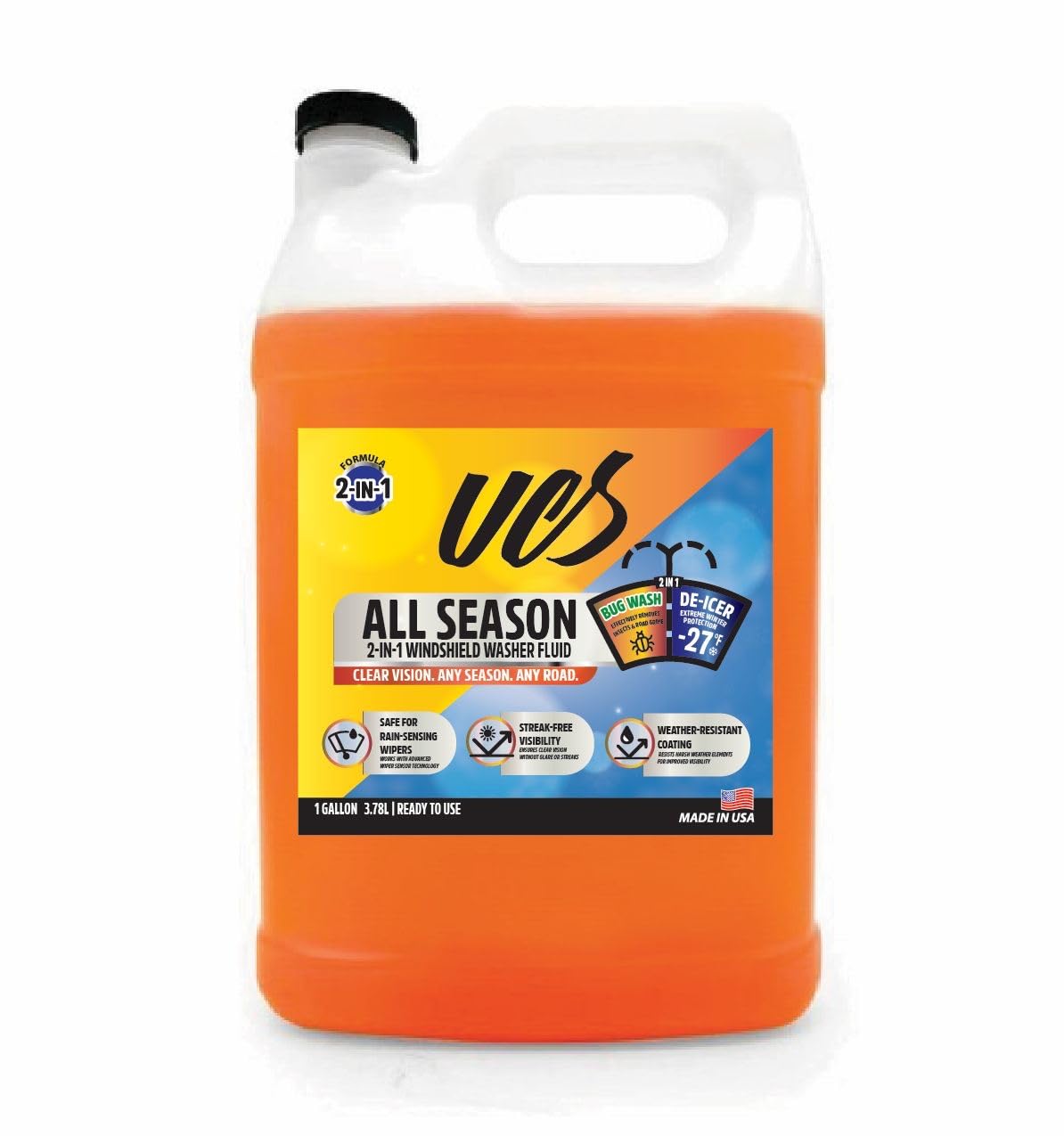Amazon.com: UCS Windshield Washer Fluid All Season -27°F, Freeze