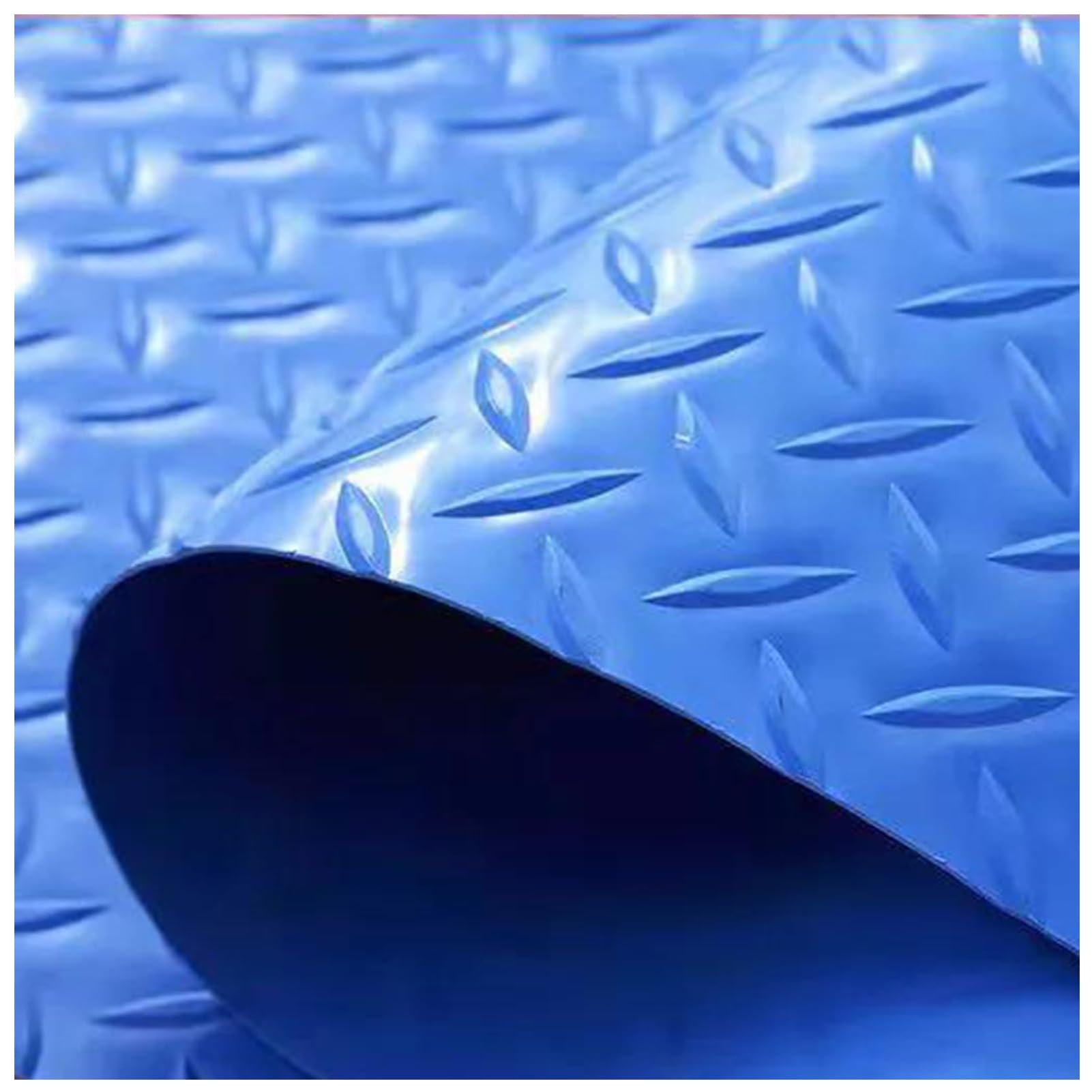 Alfombrilla antideslizante para escalera de alberca, 1 m, con textura azul, para piscinas sobre el suelo y escalones de cubierta inferior, impermeable, segura para proteger junto a la piscina
