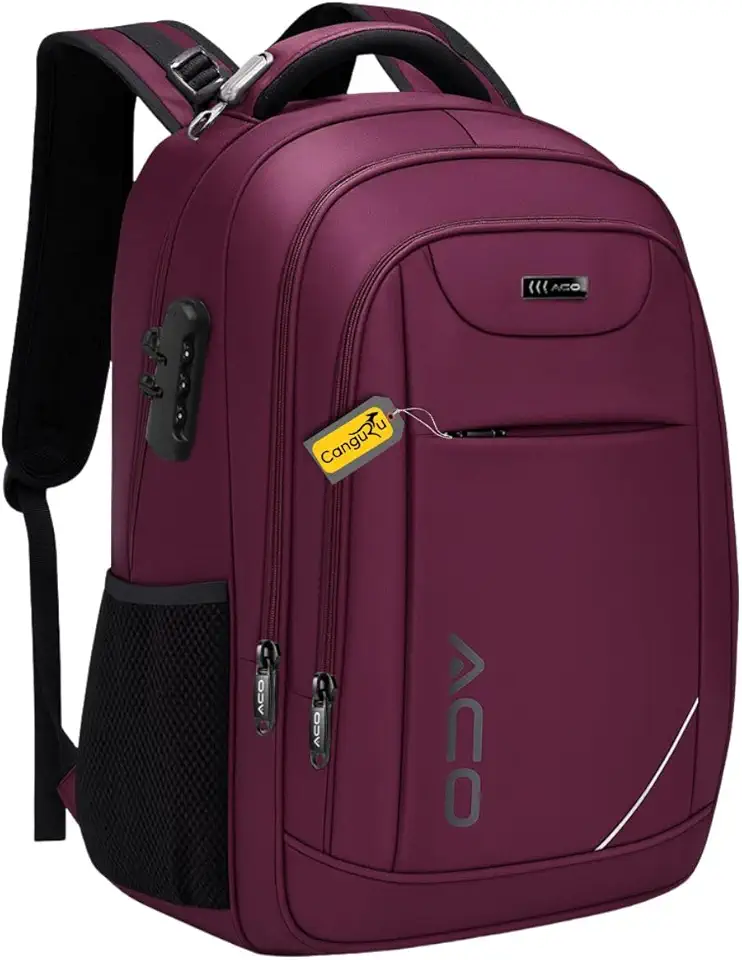 Mochila Notebook Cadeado Reforçada Impermeável com Capa de Chuva Ergonômica Saída USB Fone de Ouvido Executiva Faculdade Viagem Masculina Feminina Premium