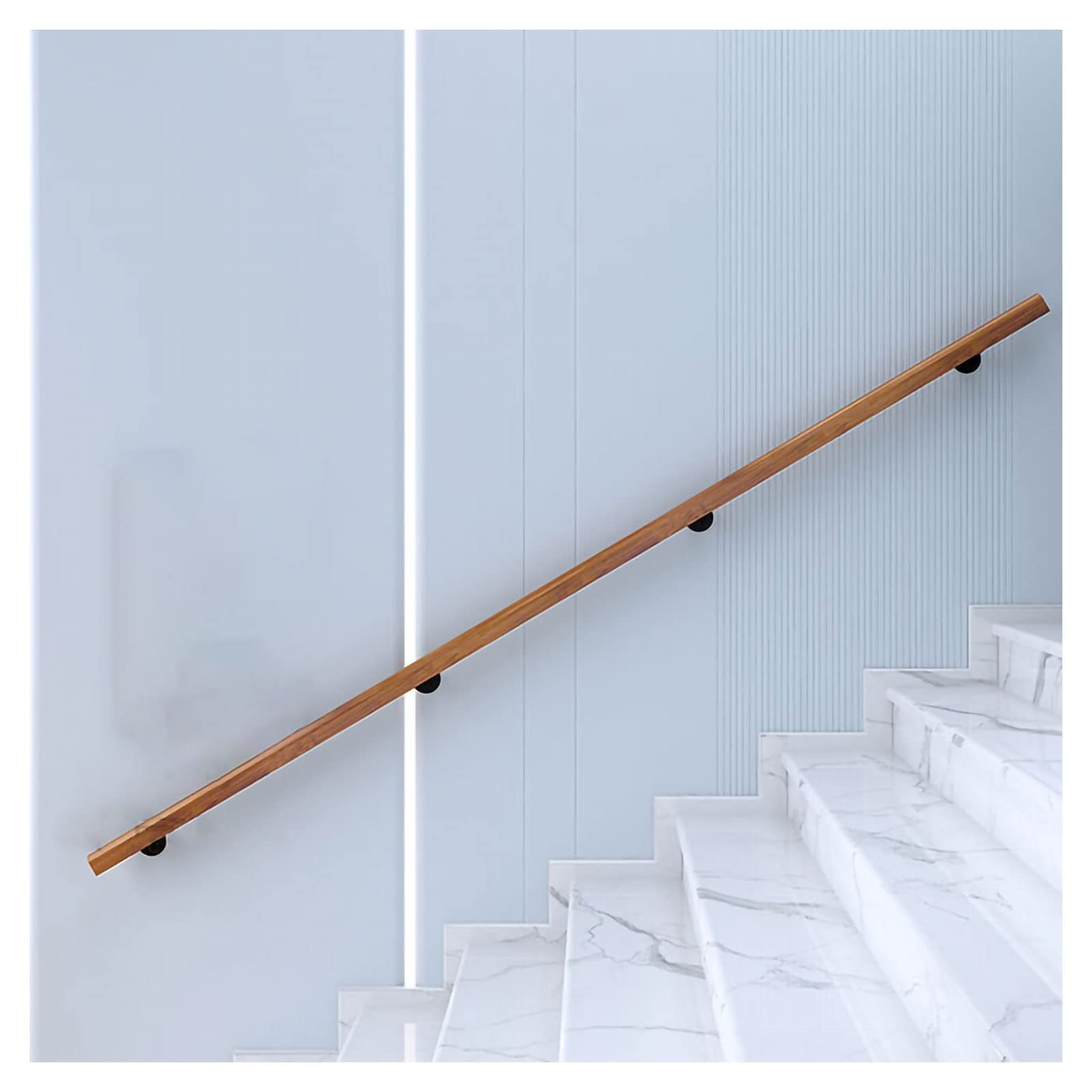 Rampe d'escalier antidérapante en bois MObyat pour sécuriser les aînés