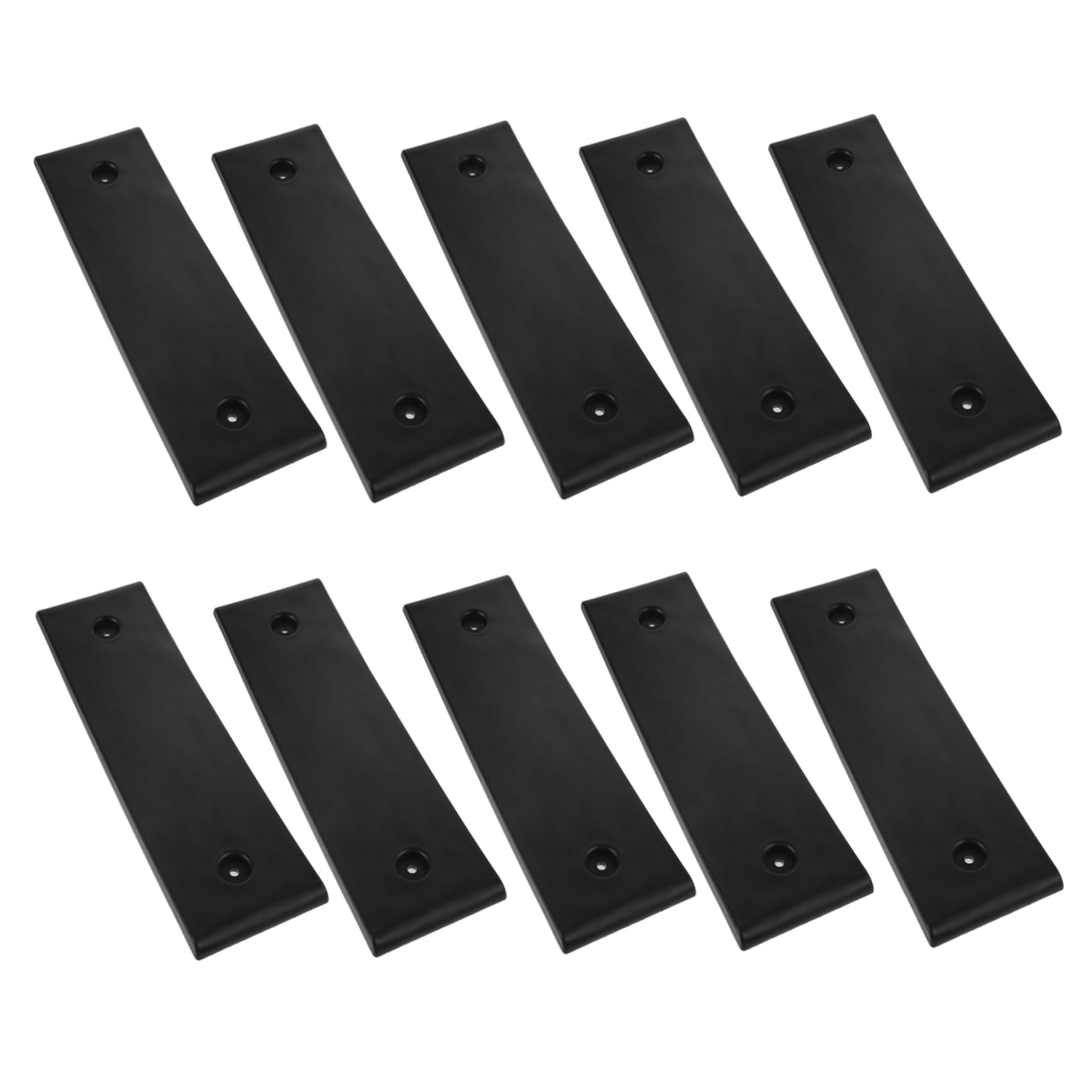 BESPORTBLE Scivoli per Rimorchio Barca 10 Pezzi in ABS Nero Design a Doppio Strato, Salvaspazio e Facile da Installare per Accessori Barca e Stabilità Marina
