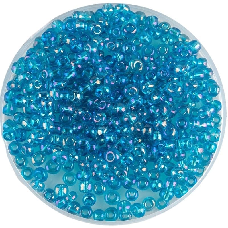LYVQZPWLRsemillas de vidrio, 200 cuentas de cristal checo blanco transparente de 4 mm for hacer pulseras, collares y joyas colgantes.