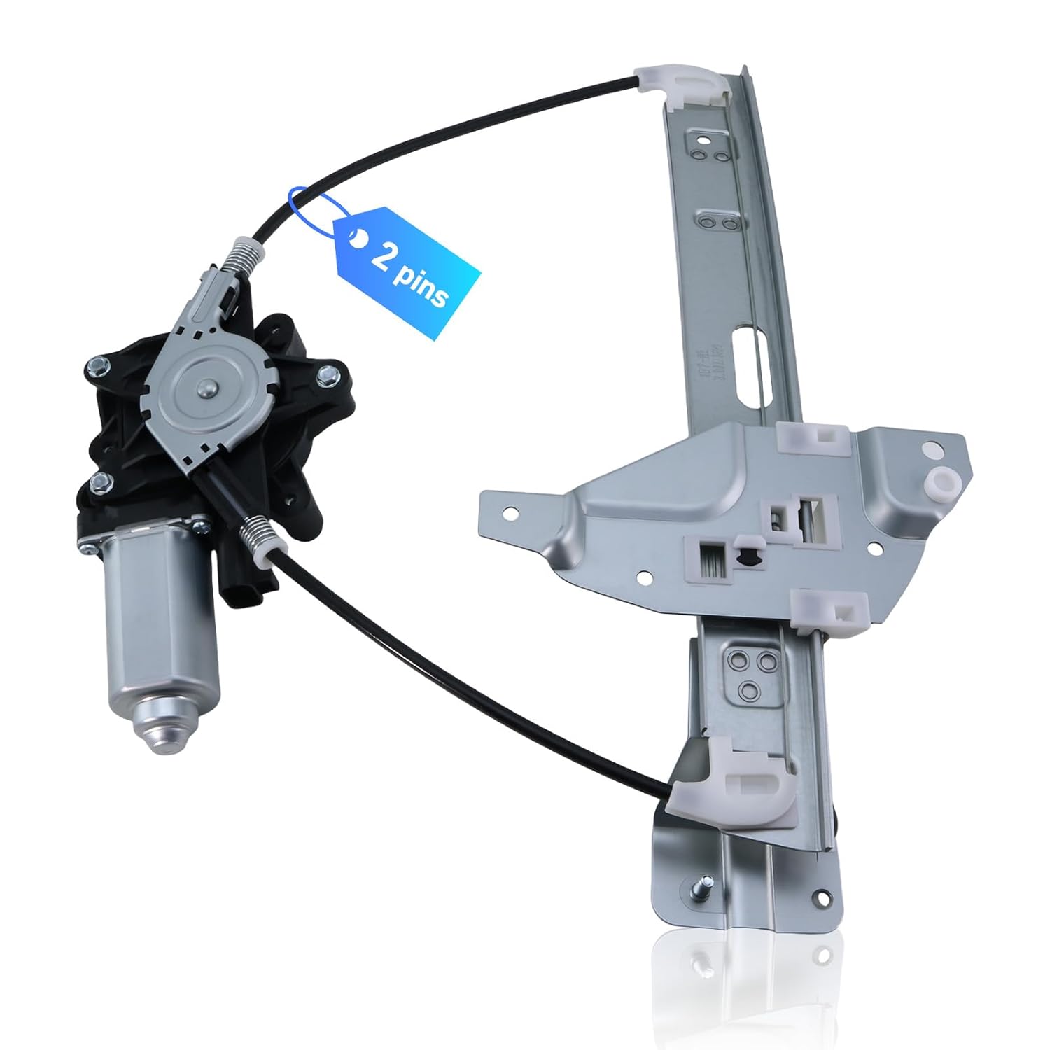 Rear Left Power Window Regulator with Motor Fit for 2006-2013 Chevy Impala, 2014-2016 Impala Limited, 2007 2008 2009 2010 2011 2012 2015 Driver Side Window Motor Replace 748-510 10338753 20927599
