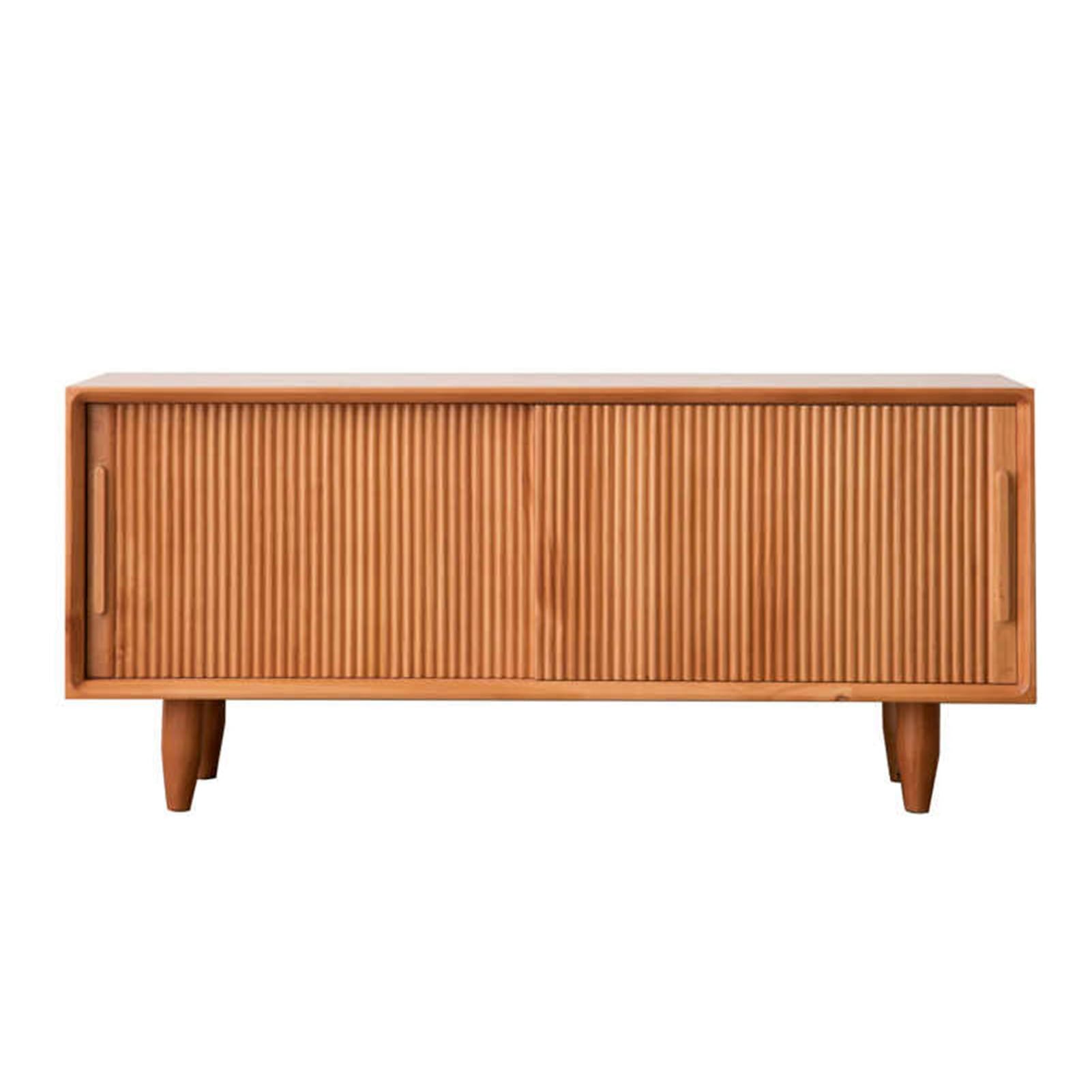 Banc à chaussures en bois massif marron 60x35x45 cm avec porte roulante