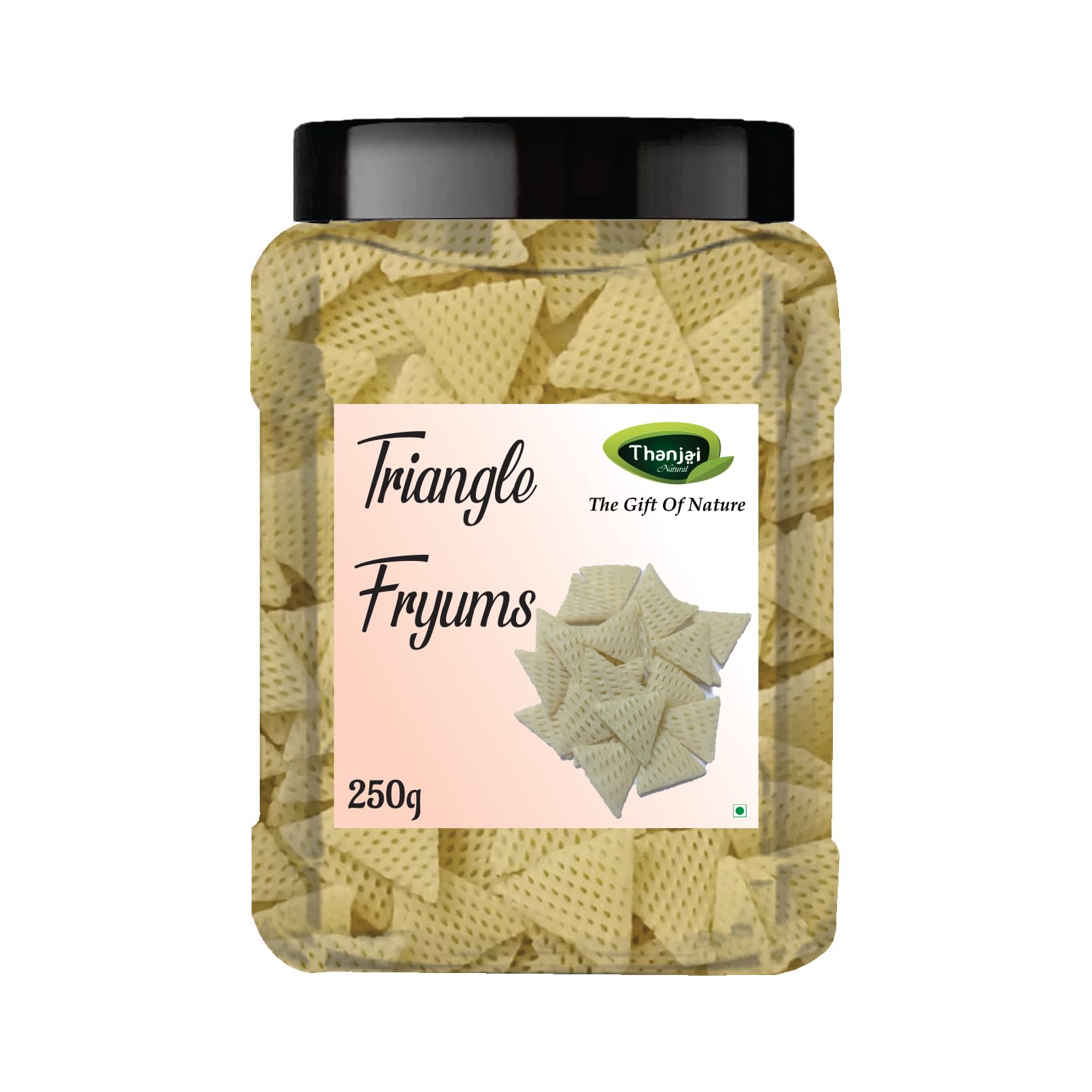 Thanjai Natural Triangle Fryums Ready to Fry Papad | 250g Jar | Microwave, Air Fry Instant Vegan Snacks | Crunchy & Tasty Dry Samosa Chips (B0928JLPPG) Amazon Price History, Amazon Price Tracker