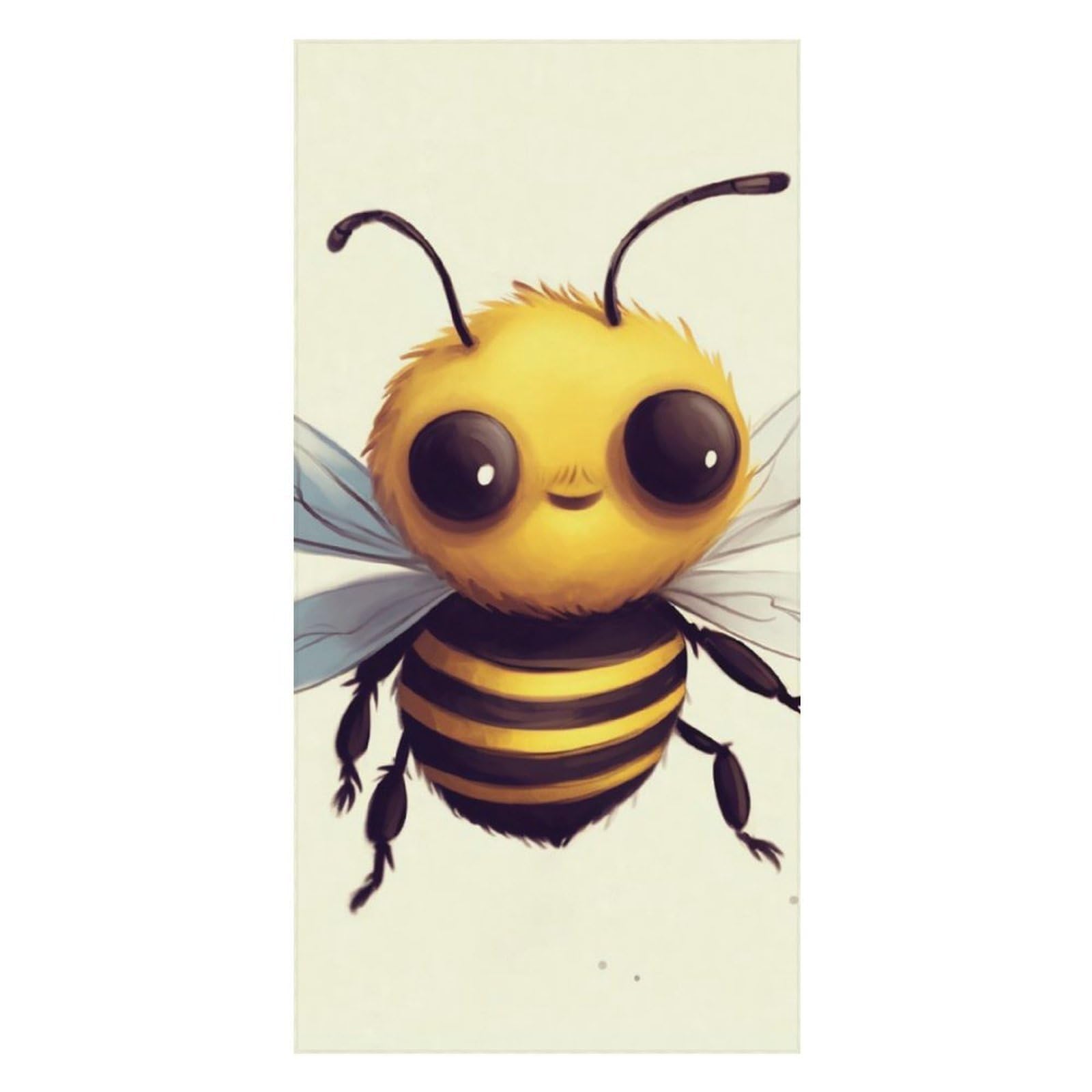 AQRJLPM Cute Bee Beach Towels Extra Large, Quick Dry Absorbent Multipurpose, Oversized Beach Towel, Sand Free Foldable Lightweight, Travel Towel, for Beach Pool Camping Travel Vacation, 63x31.5 in